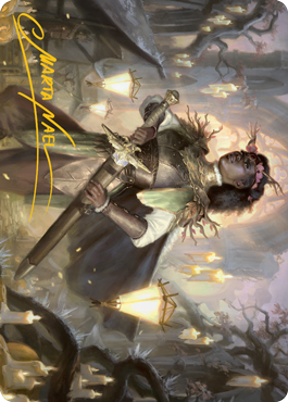 Sungold Sentinel Art Card (Gold-Stamped Signature) [Innistrad: Midnight Hunt Art Series] | Galaxy Games LLC