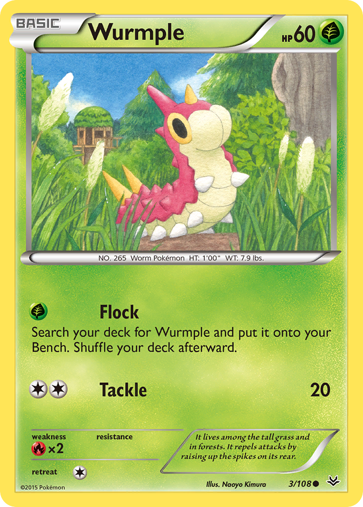 Wurmple (3/108) [XY: Roaring Skies] | Galaxy Games LLC