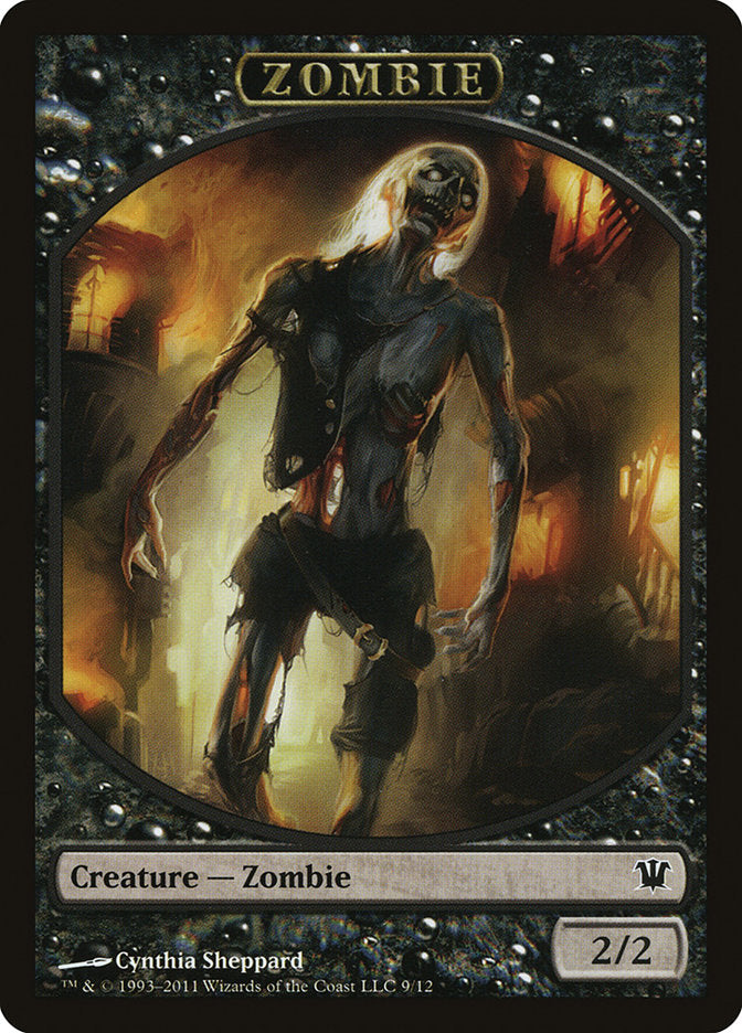 Zombie Token (9/12) [Innistrad Tokens] | Galaxy Games LLC