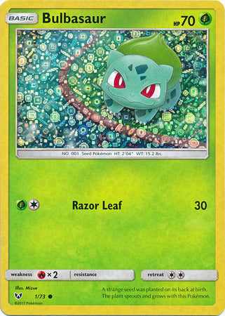 Bulbasaur (1/73) (General Mills Promo) [Sun & Moon: Shining Legends] | Galaxy Games LLC