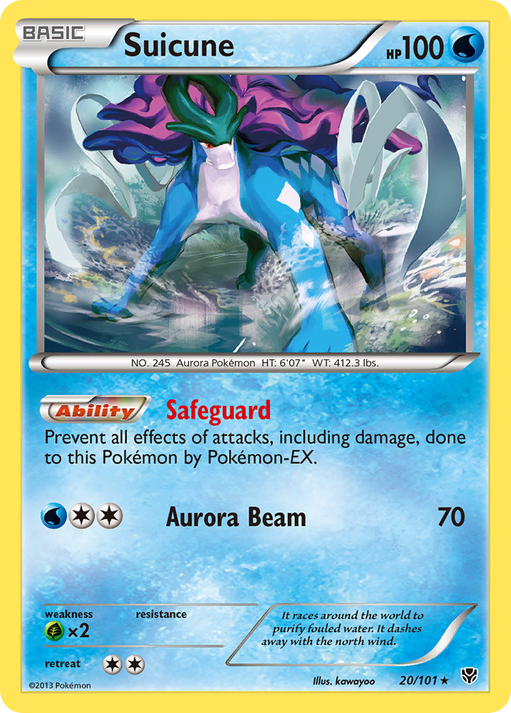 Suicune (20/101) [Black & White: Plasma Blast] | Galaxy Games LLC