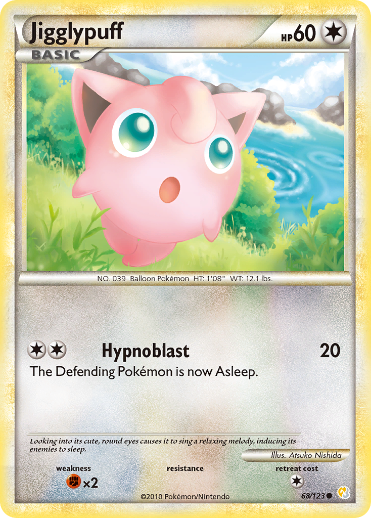 Jigglypuff (68/123) [HeartGold & SoulSilver: Base Set] | Galaxy Games LLC