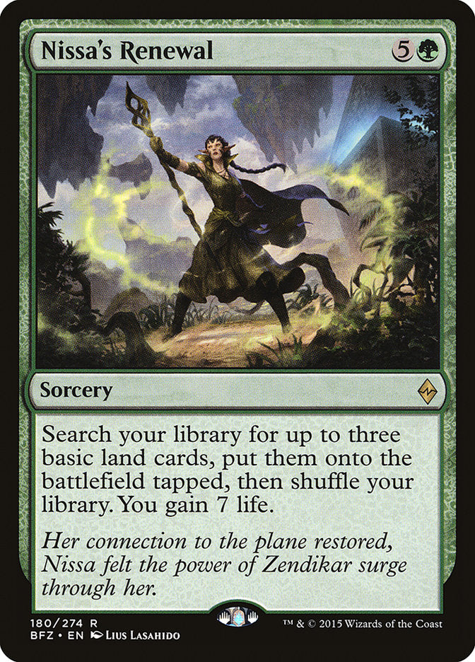 Nissa's Renewal [Battle for Zendikar] | Galaxy Games LLC