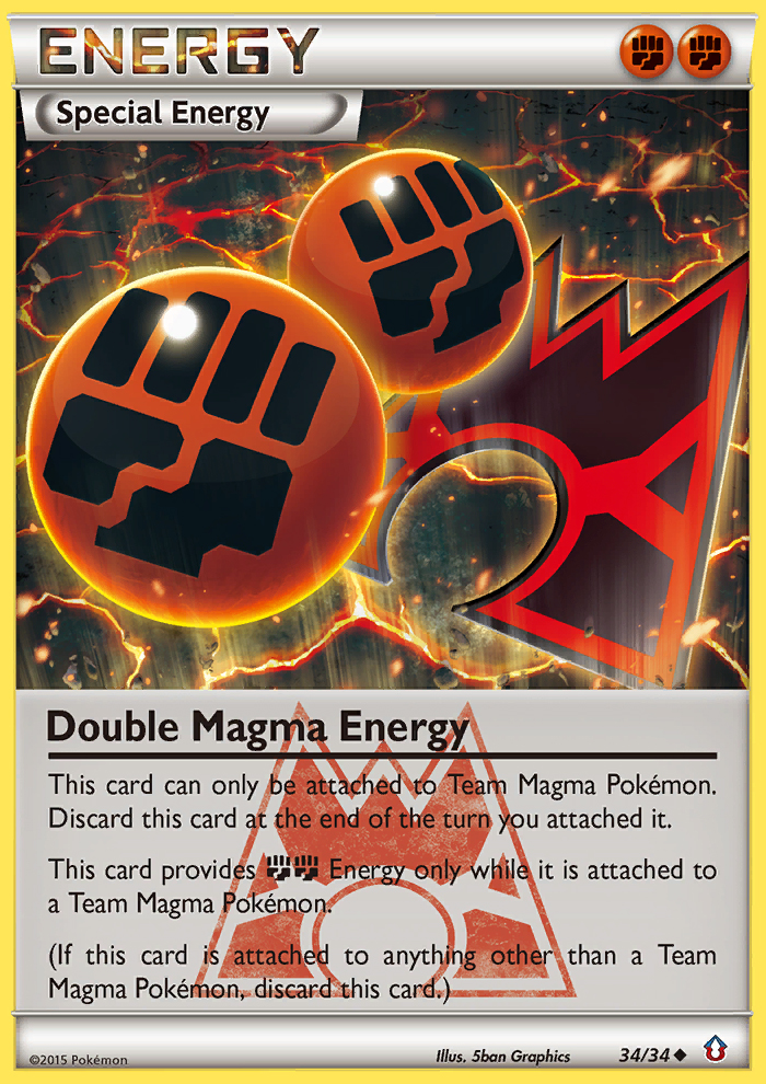 Double Magma Energy (34/34) [XY: Double Crisis] | Galaxy Games LLC