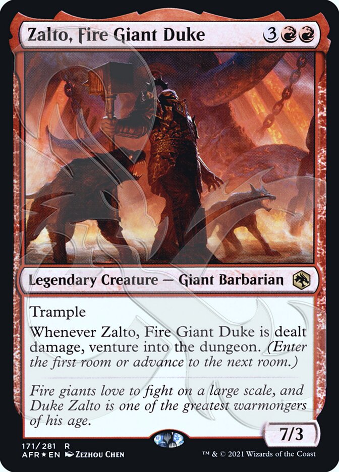 Zalto, Fire Giant Duke (Ampersand Promo) [Dungeons & Dragons: Adventures in the Forgotten Realms Promos] | Galaxy Games LLC