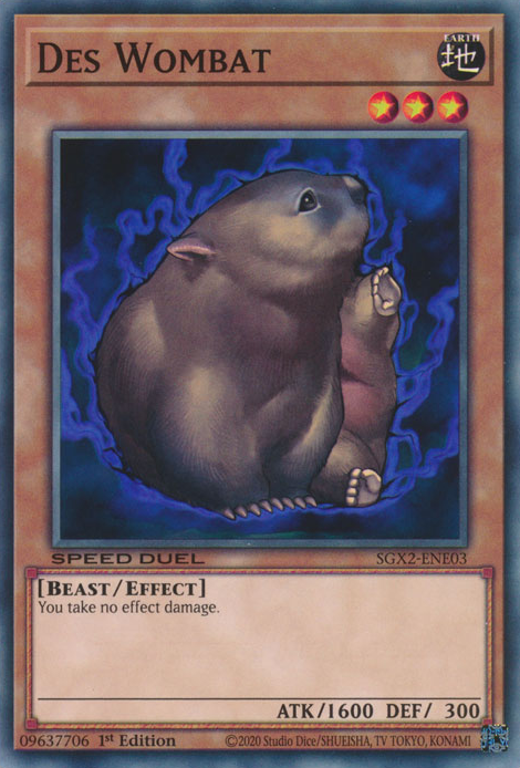 Des Wombat [SGX2-ENE03] Common | Galaxy Games LLC