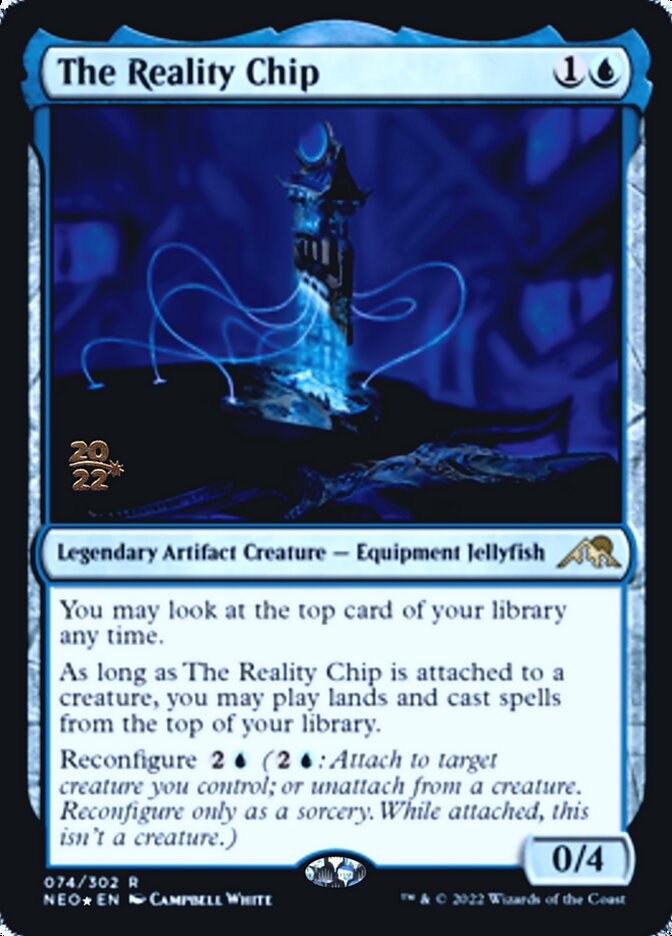 The Reality Chip [Kamigawa: Neon Dynasty Prerelease Promos] | Galaxy Games LLC