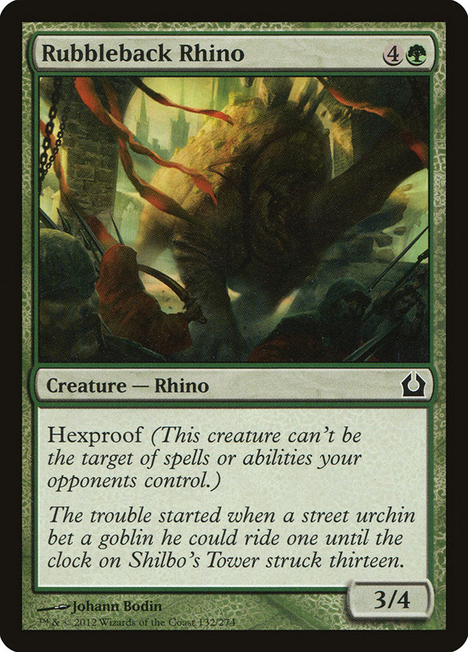 Rubbleback Rhino [Return to Ravnica] | Galaxy Games LLC