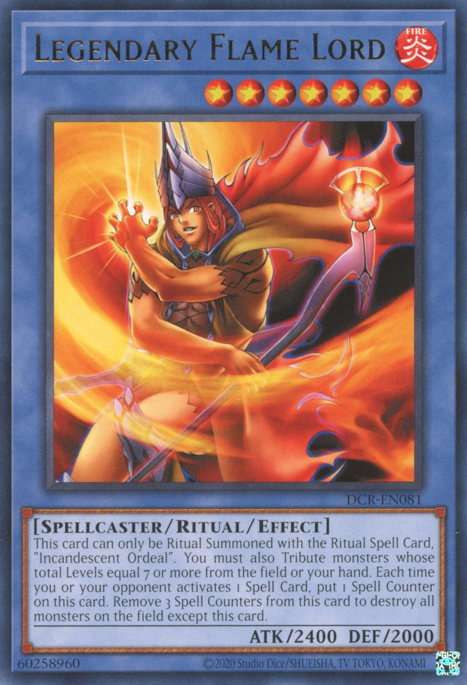 Legendary Flame Lord [DCR-EN081] Rare | Galaxy Games LLC