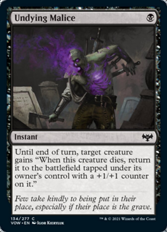 Undying Malice [Innistrad: Crimson Vow] | Galaxy Games LLC