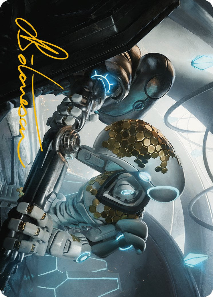 Myr Kinsmith Art Card (Gold-Stamped Signature) [Phyrexia: All Will Be One Art Series] | Galaxy Games LLC