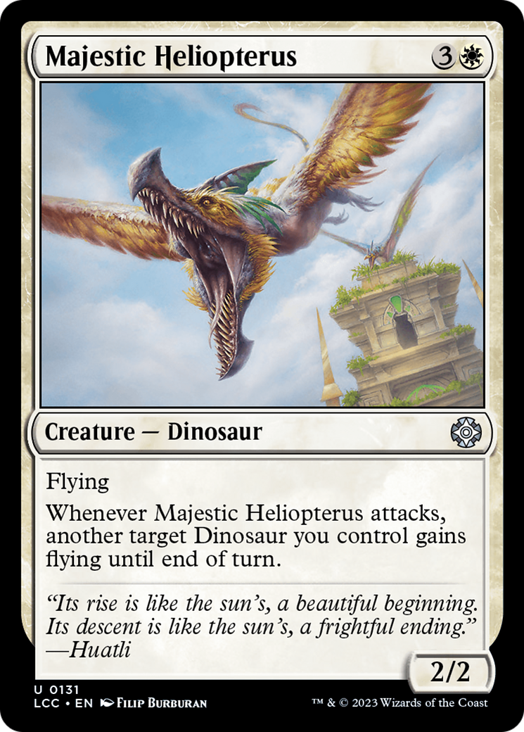 Majestic Heliopterus [The Lost Caverns of Ixalan Commander] | Galaxy Games LLC