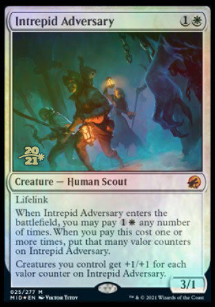 Intrepid Adversary [Innistrad: Midnight Hunt Prerelease Promos] | Galaxy Games LLC