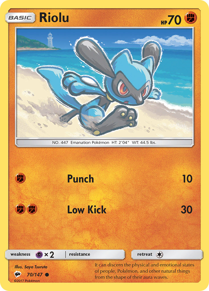 Riolu (70/147) [Sun & Moon: Burning Shadows] | Galaxy Games LLC