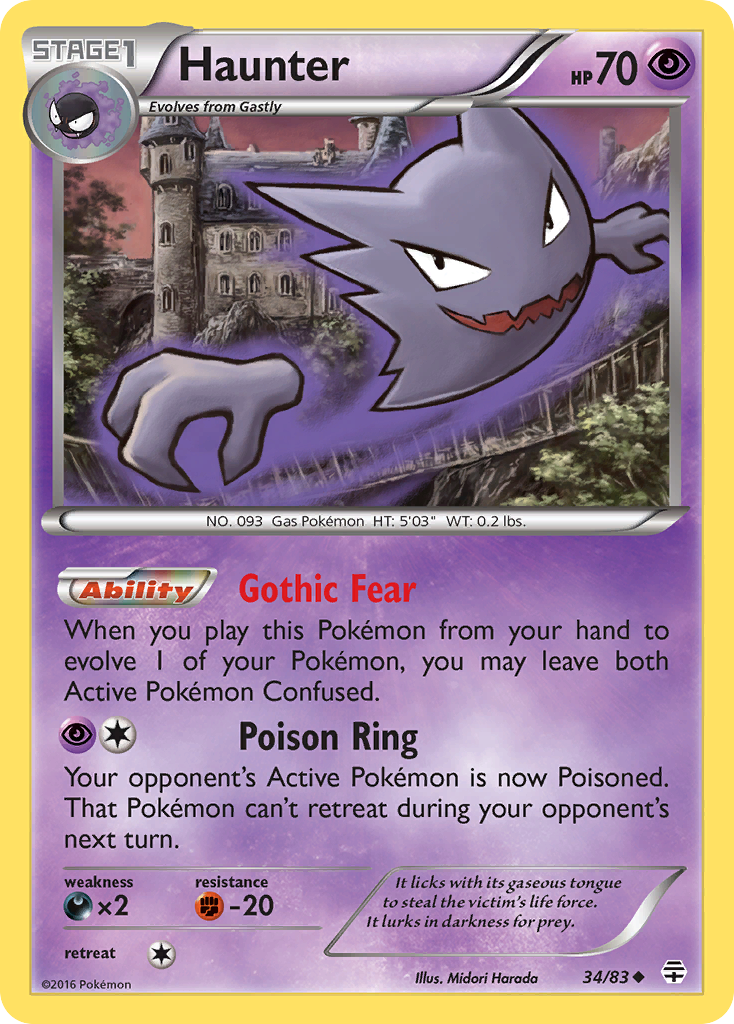 Haunter (34/83) [XY: Generations] | Galaxy Games LLC