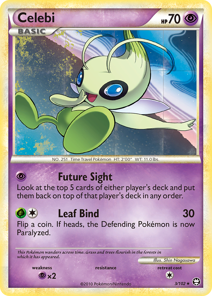 Celebi (3/102) [HeartGold & SoulSilver: Triumphant] | Galaxy Games LLC