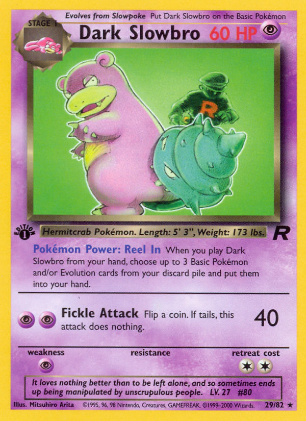 Dark Slowbro (29/82) [Team Rocket 1st Edition] | Galaxy Games LLC