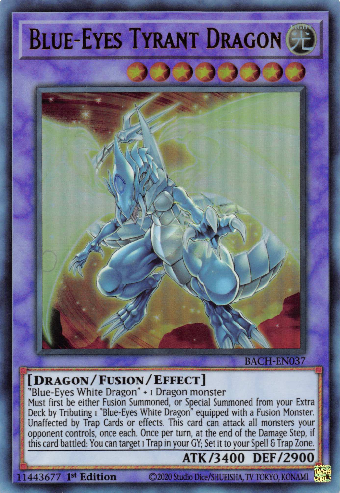Blue-Eyes Tyrant Dragon [BACH-EN037] Ultra Rare | Galaxy Games LLC