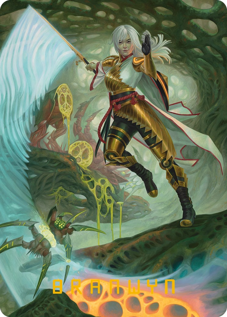 The Eternal Wanderer Art Card (Gold-Stamped Signature) [Phyrexia: All Will Be One Art Series] | Galaxy Games LLC