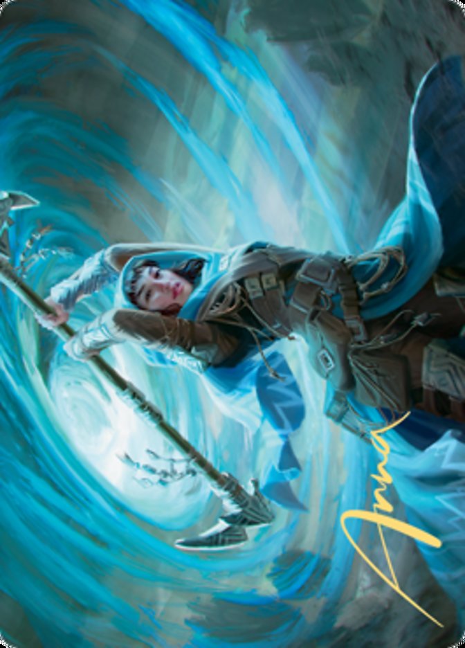 Sea Gate Stormcaller Art Card (Gold-Stamped Signature) [Zendikar Rising Art Series] | Galaxy Games LLC
