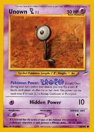 Unown [L] (86/105) [Neo Destiny Unlimited] | Galaxy Games LLC