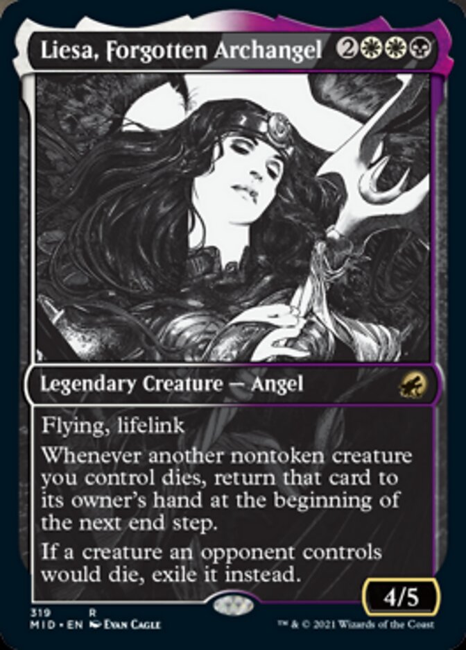 Liesa, Forgotten Archangel (Showcase Eternal Night) [Innistrad: Midnight Hunt] | Galaxy Games LLC