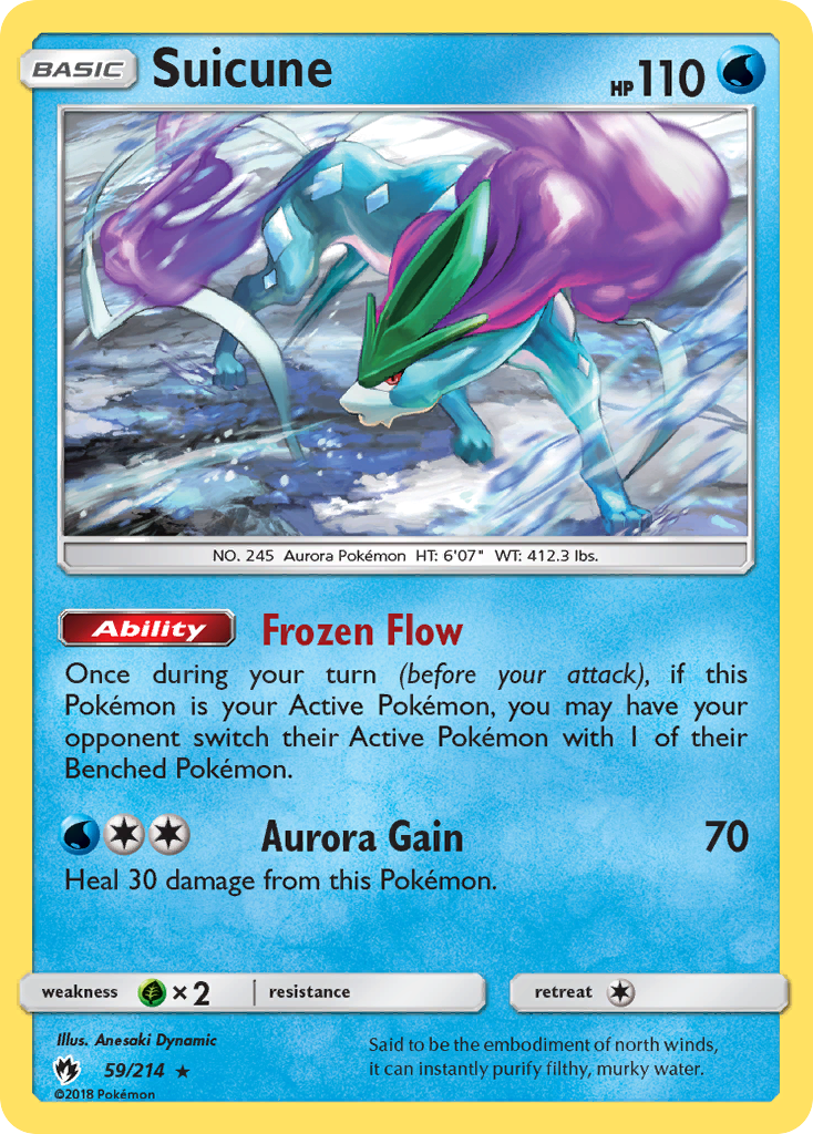 Suicune (59/214) [Sun & Moon: Lost Thunder] | Galaxy Games LLC