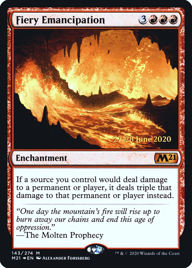 Fiery Emancipation [Core Set 2021 Prerelease Promos] | Galaxy Games LLC