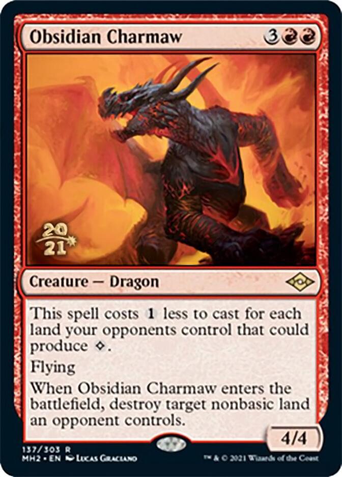 Obsidian Charmaw [Modern Horizons 2 Prerelease Promos] | Galaxy Games LLC