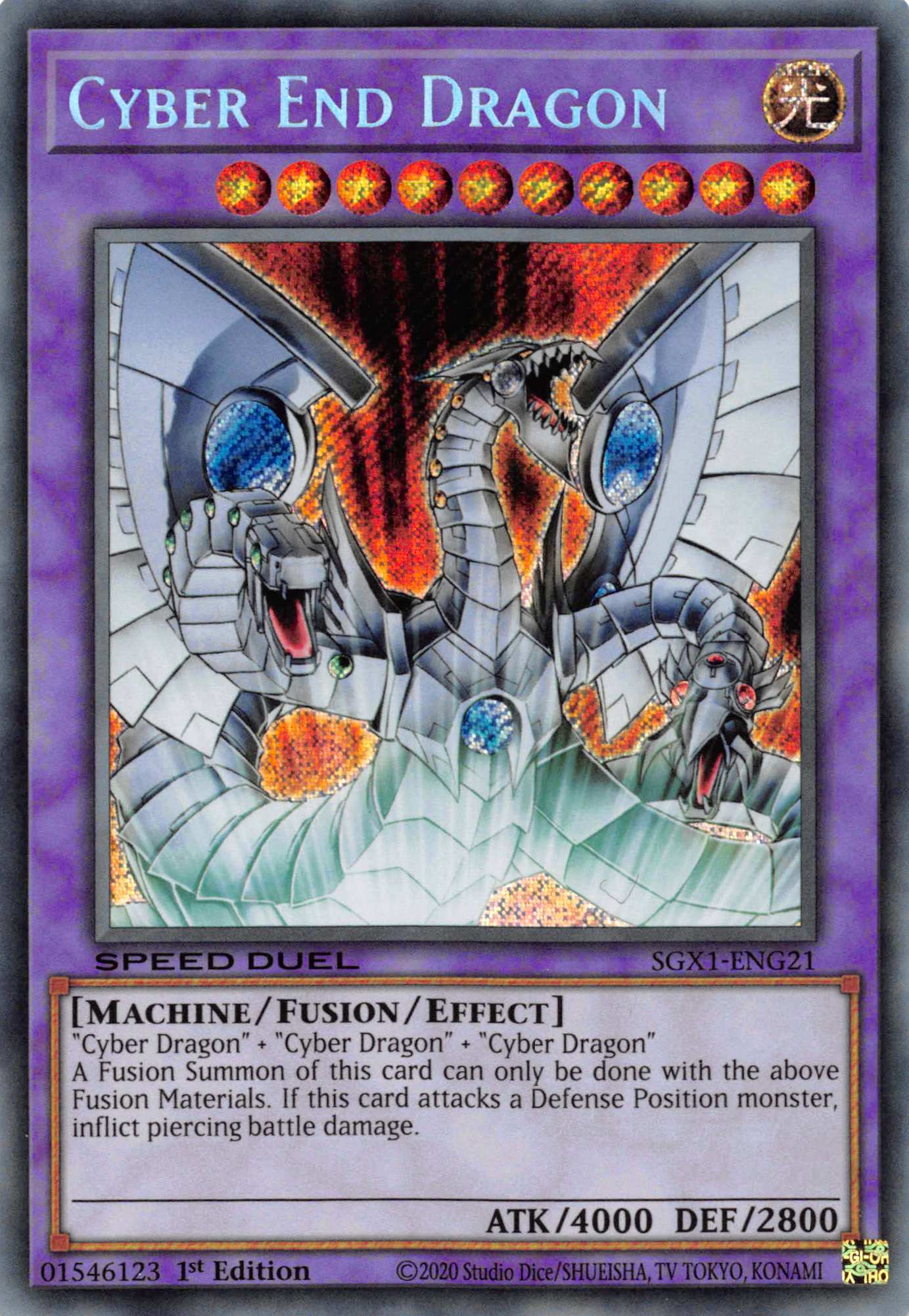 Cyber End Dragon [SGX1-ENG21] Secret Rare | Galaxy Games LLC