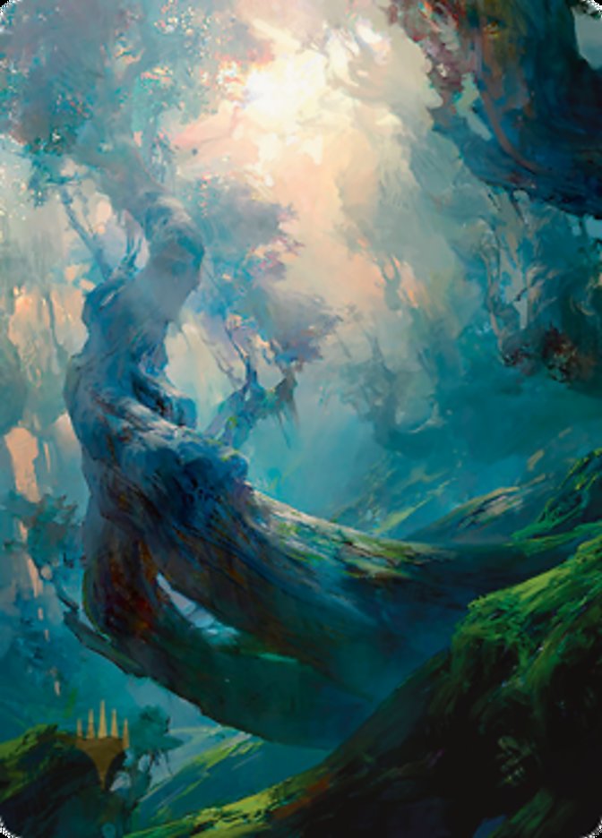 Forest 3 Art Card (Gold-Stamped Signature) [Zendikar Rising Art Series] | Galaxy Games LLC