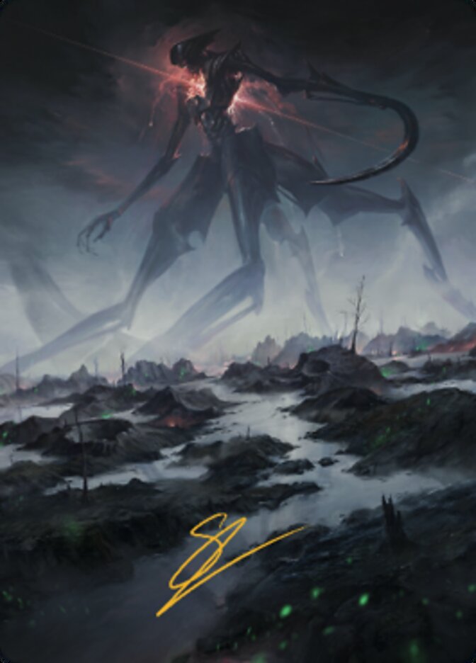 Swamp (1) Art Card (Gold-Stamped Signature) [The Brothers' War Art Series] | Galaxy Games LLC
