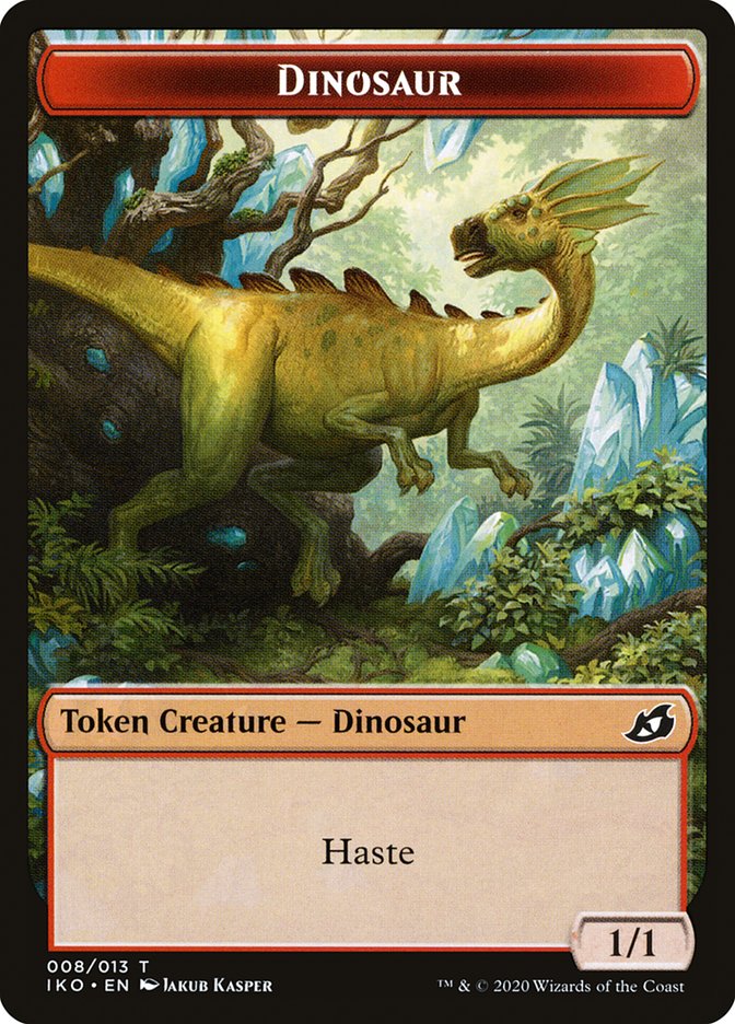 Dinosaur Token [Ikoria: Lair of Behemoths Tokens] | Galaxy Games LLC