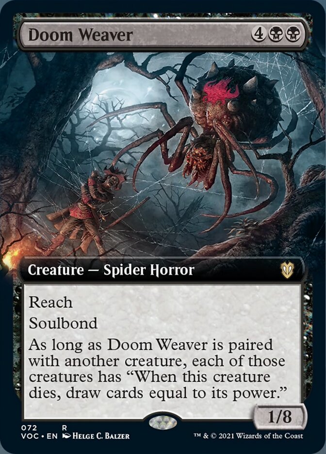 Doom Weaver (Extended Art) [Innistrad: Crimson Vow Commander] | Galaxy Games LLC