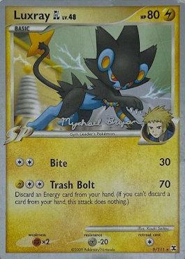 Luxray GL LV.48 (9/111) (Happy Luck - Mychael Bryan) [World Championships 2010] | Galaxy Games LLC