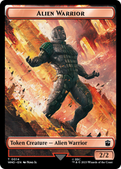 Alien Angel // Alien Warrior Double-Sided Token [Doctor Who Tokens] | Galaxy Games LLC
