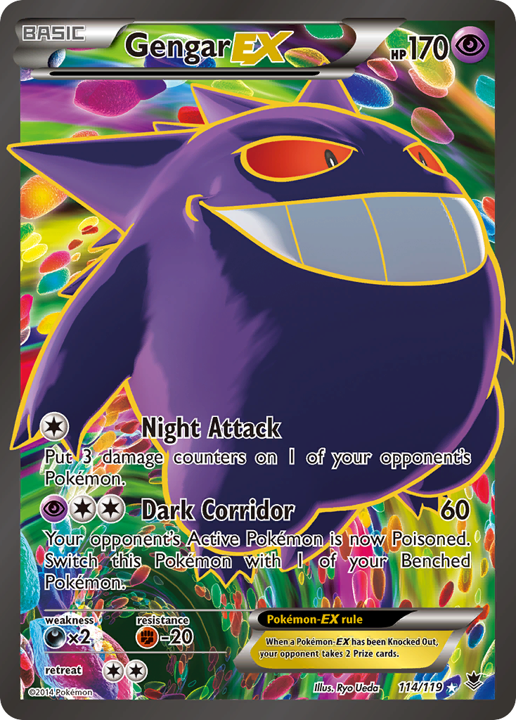 Gengar EX (114/119) [XY: Phantom Forces] | Galaxy Games LLC