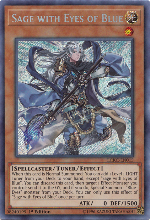 Sage with Eyes of Blue [LCKC-EN015] Secret Rare | Galaxy Games LLC