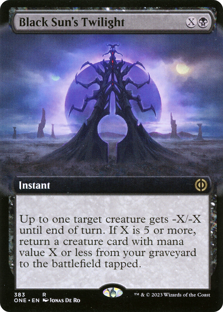 Black Sun's Twilight (Extended Art) [Phyrexia: All Will Be One] | Galaxy Games LLC