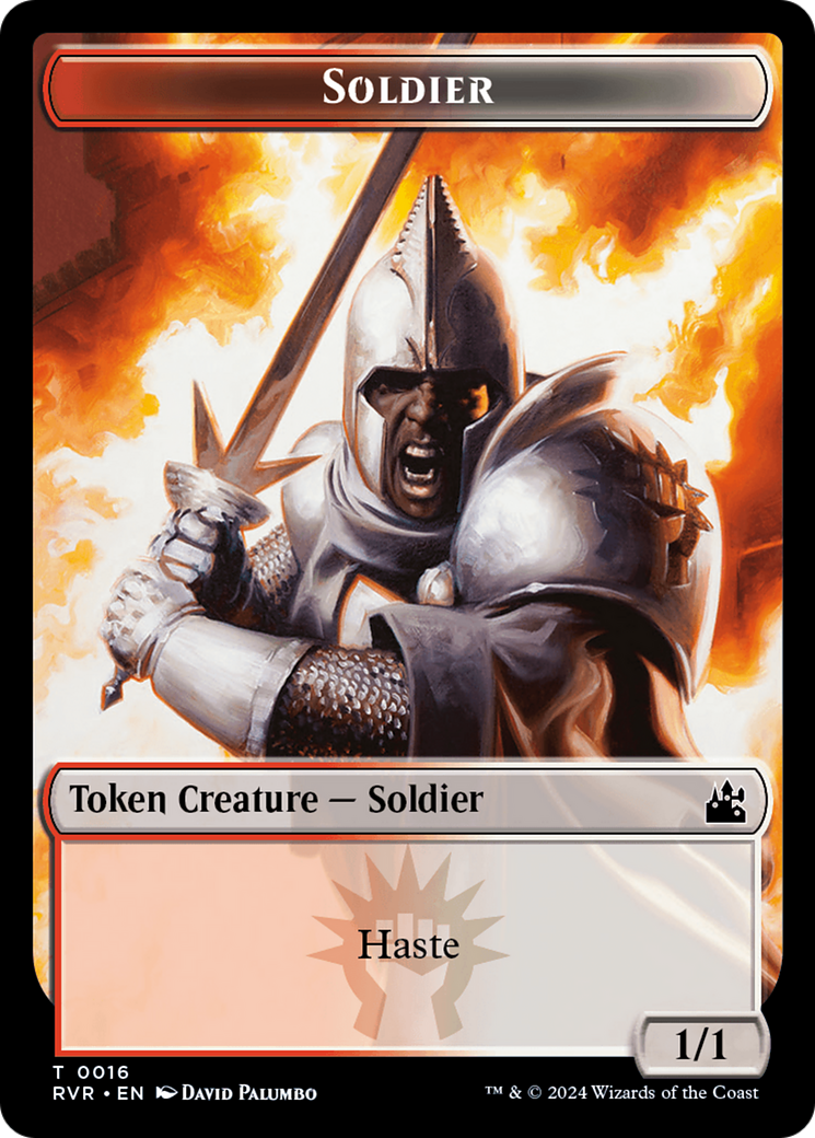 Goblin (0008) // Soldier Double-Sided Token [Ravnica Remastered Tokens] | Galaxy Games LLC