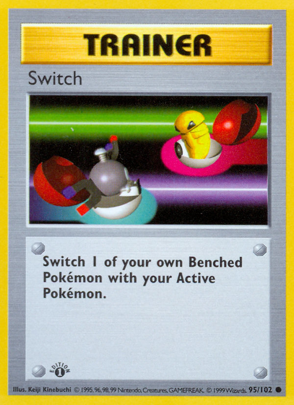 Switch (95/102) (Shadowless) [Base Set 1st Edition] | Galaxy Games LLC