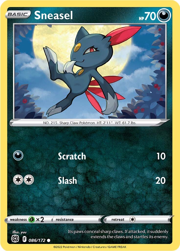 Sneasel (086/172) [Sword & Shield: Brilliant Stars] | Galaxy Games LLC