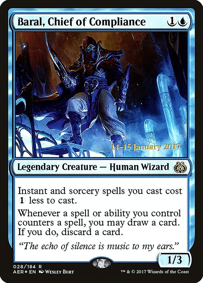 Baral, Chief of Compliance [Aether Revolt Prerelease Promos] | Galaxy Games LLC