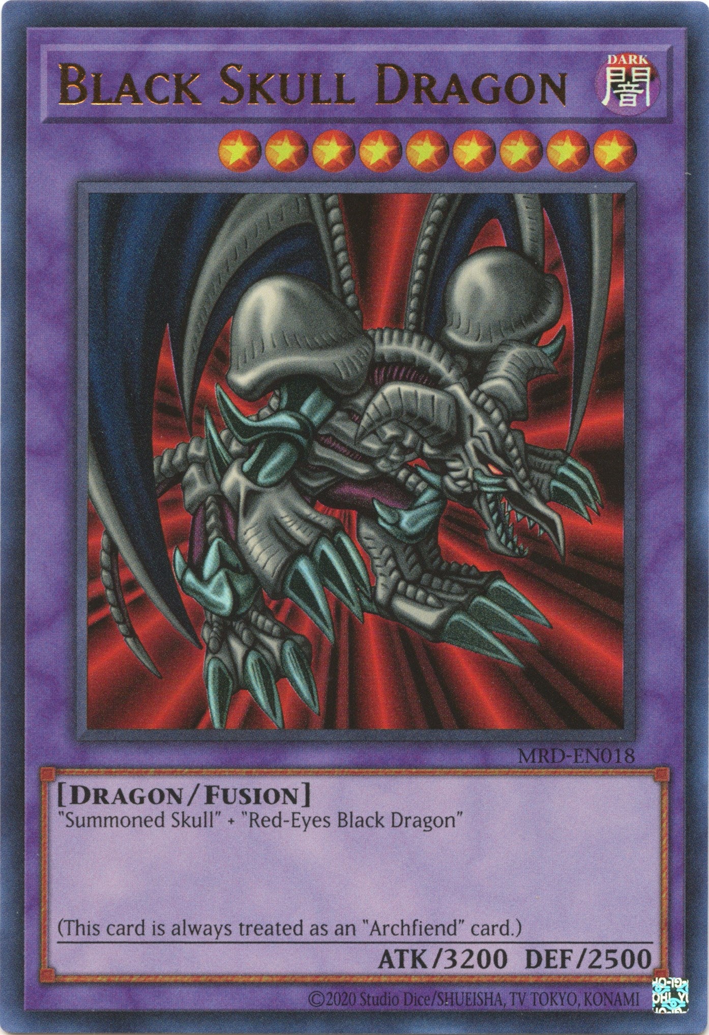 Black Skull Dragon (25th Anniversary) [MRD-EN018] Ultra Rare | Galaxy Games LLC