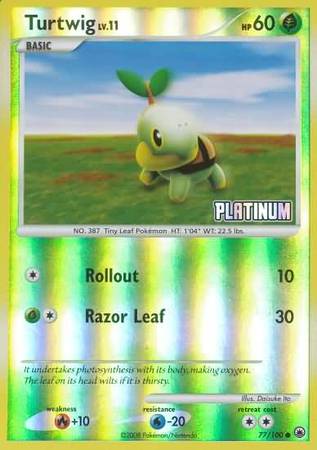 Turtwig (77/100) [Burger King Promos: 2009 Collection] | Galaxy Games LLC