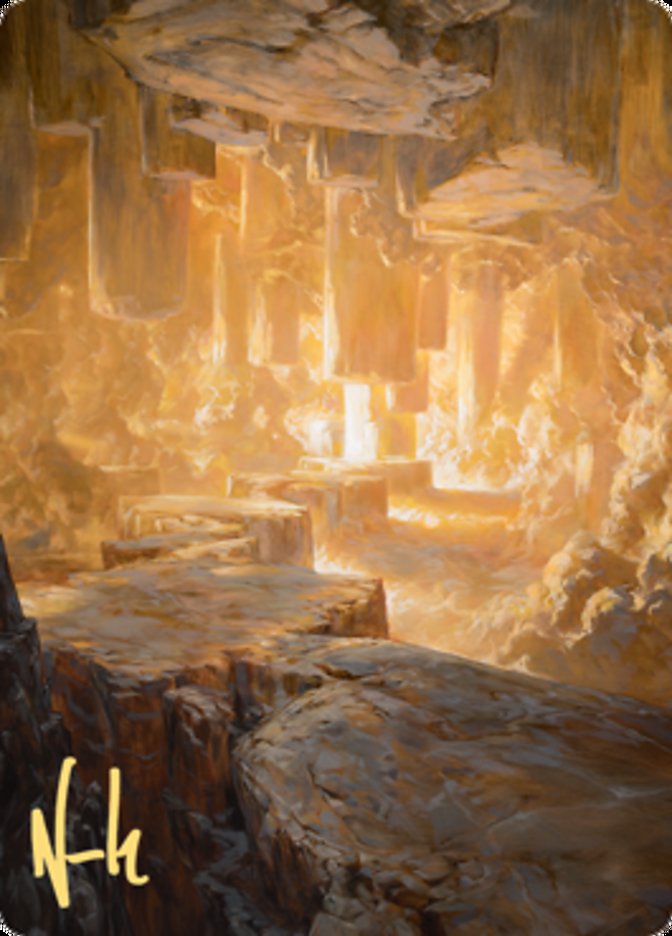 Pillarverge Pathway Art Card (Gold-Stamped Signature) [Zendikar Rising Art Series] | Galaxy Games LLC