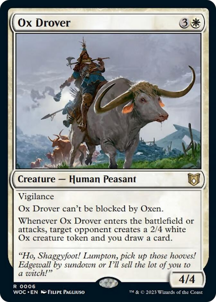 Ox Drover [Wilds of Eldraine Commander] | Galaxy Games LLC