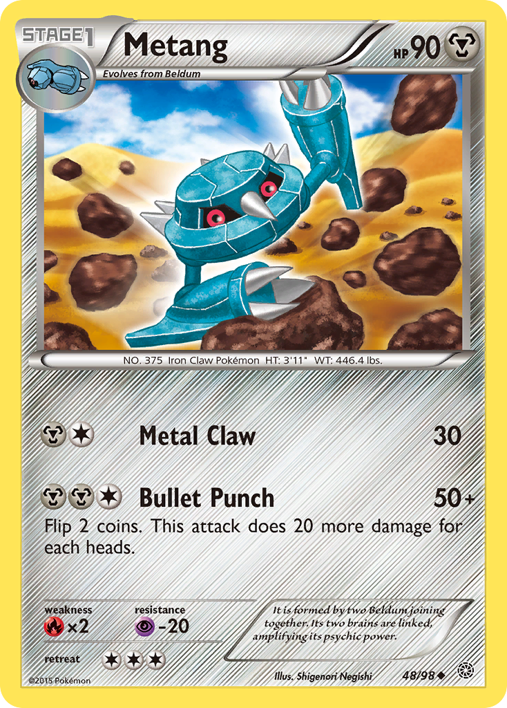 Metang (48/98) [XY: Ancient Origins] | Galaxy Games LLC