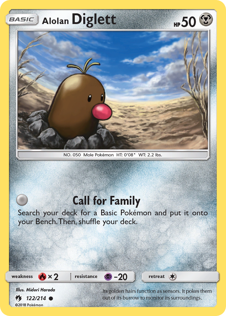 Alolan Diglett (122/214) [Sun & Moon: Lost Thunder] | Galaxy Games LLC