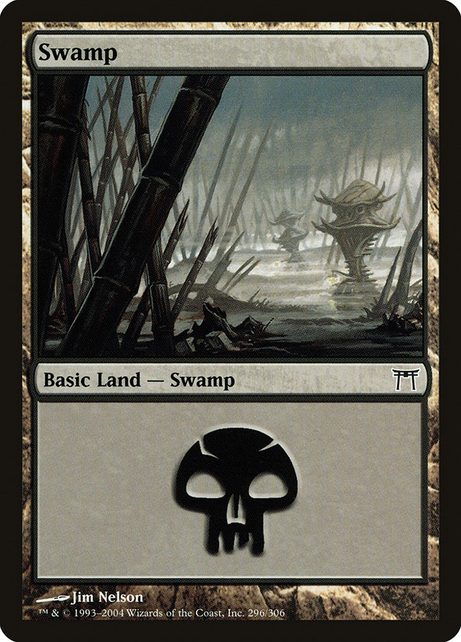 Swamp (296) [Champions of Kamigawa] | Galaxy Games LLC